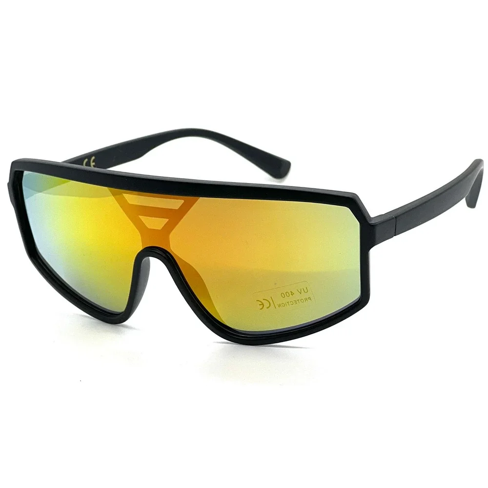 Sunglasses Red Fire Mirrored Reflective Lens‎ Sport Outdoor Driving Lentes Gafas